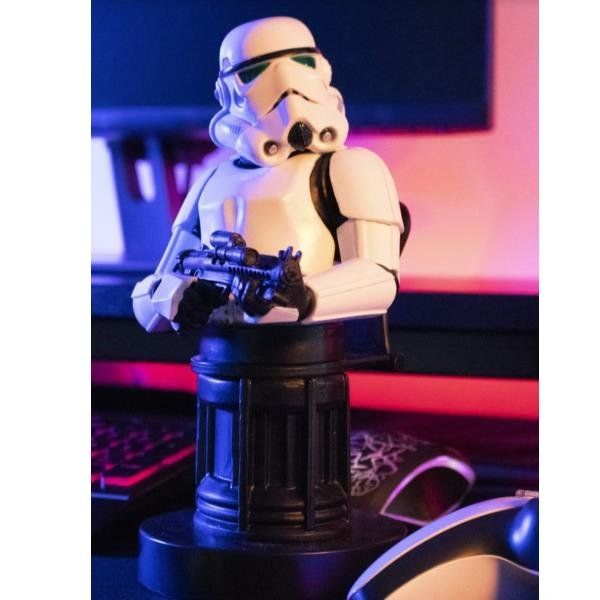 EXQUISITE GAMING CABLE GUY REMNANT STORMTROPPER 20 CM SUPPORTO PER TELEFONO/CON…