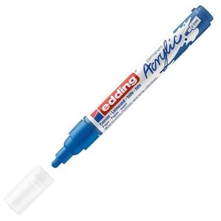 Edding 5300 acrylic marker fine, Blu, Blu, Medio, 2 mm, 3 mm, Inchiostro a base…
