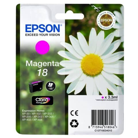 Epson 18 - 3.3 ml - magenta - originale - cartuccia d'inchiostro - per Expressi…