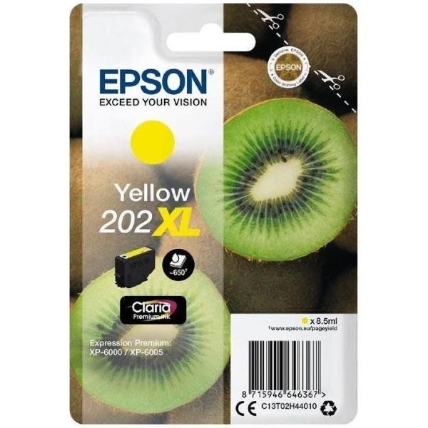 Epson 202XL - 8.5 ml - XL - giallo - originale - blister - cartuccia d'inchiost…