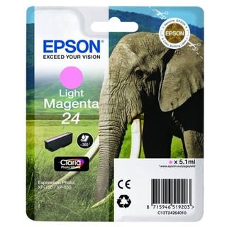 Epson 24 - 5.1 ml - magenta chiaro - originale - cartuccia d'inchiostro - per E…