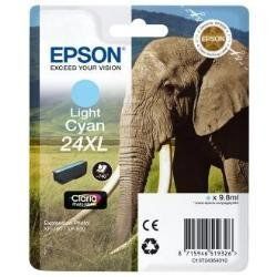 Epson 24XL - 9.8 ml - XL - cyan chiaro - originale - blister con allarme a radi…