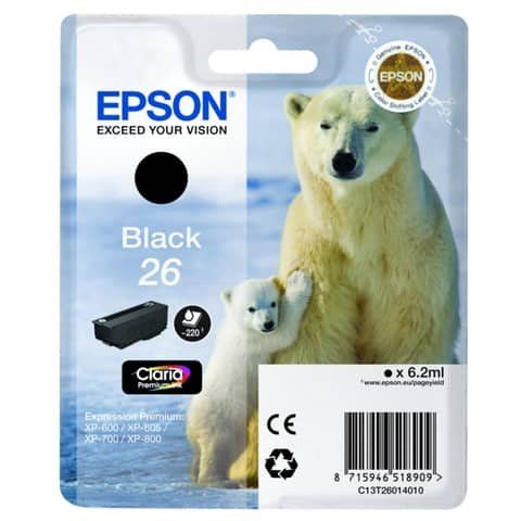 Epson 26 - 6.2 ml - nero - originale - cartuccia d'inchiostro - per Expression …