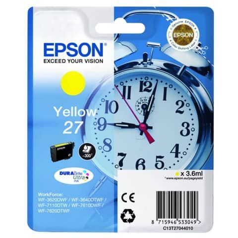 Epson 27 - 3.6 ml - giallo - originale - cartuccia d'inchiostro - per WorkForce…