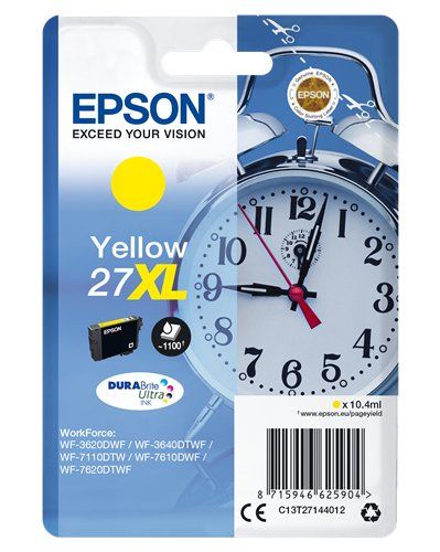 Epson 27XL - 10.4 ml - XL - giallo - originale - cartuccia d'inchiostro - per W…