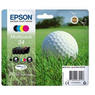 Epson 34 - Confezione da 4 - nero, giallo, ciano, magenta - originale - blister…