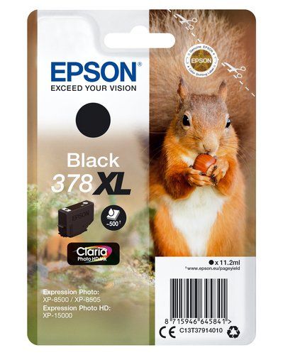 Epson 378XL - 11.2 ml - XL - nero - originale - blister - cartuccia d'inchiostr…
