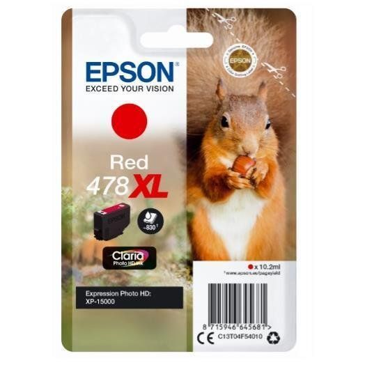 Epson 478XL - 10.2 ml - alta capienza - rosso - originale - cartuccia d'inchios…