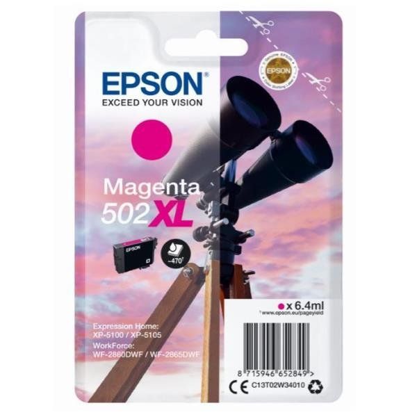 Epson 502XL - 6.4 ml - alta capienza - magenta - originale - blister - cartucci…