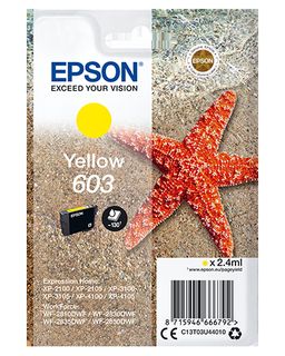 Epson 603 - 2.4 ml - giallo - originale - blister - cartuccia d'inchiostro - pe…