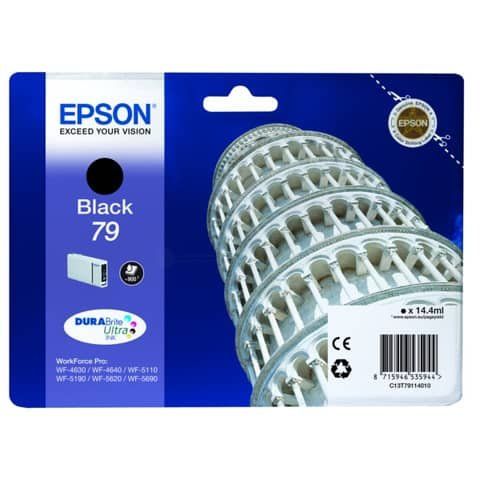 Epson 79 - 14.4 ml - nero - originale - cartuccia d'inchiostro - per WorkForce …
