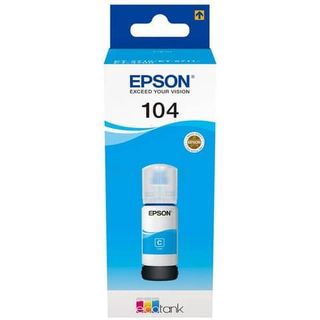 Epson EcoTank 104 - 65 ml - ciano - originale - serbatoio inchiostro - per EcoT…