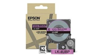 Epson LabelWorks LK-4UBP - Black on violet - Rotolo (1,2 cm x 8 m) 1 cassetta(e…