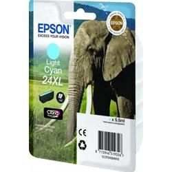 Epson 24XL - 9,8 ml - XL - hell Cyan - original - Blisterverpackung - Tintenpat…