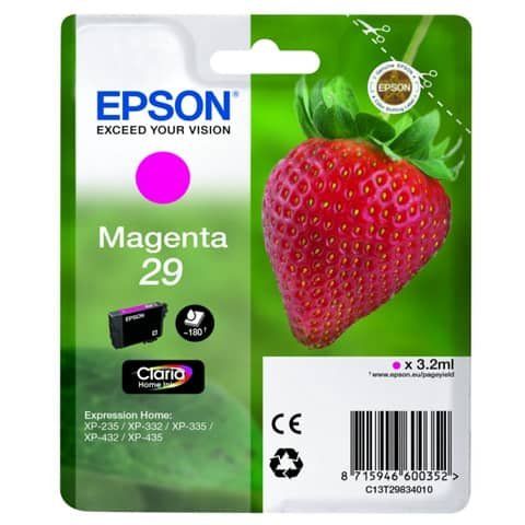 Epson 29 - 3.2 ml - magenta - originale - blister - cartuccia d'inchiostro - pe…