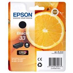 Epson 33 - 6,4 ml - Schwarz - original - Blisterverpackung - Tintenpatrone - fÃ…