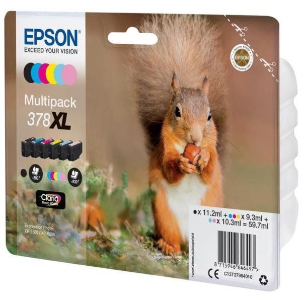Epson 378XL Multipack - Confezione da 6 - 59.7 ml - XL - nero, giallo, ciano, m…