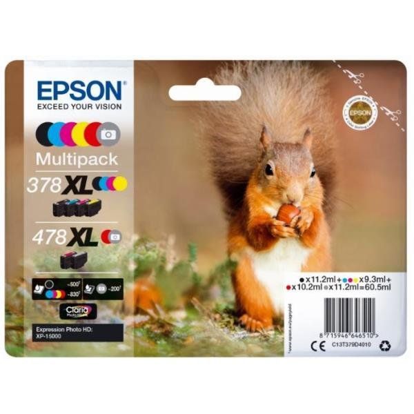 Epson 478XL Multipack - Confezione da 6 - grigio, nero, giallo, ciano, magenta,…