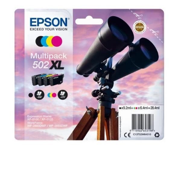 Epson 502XL Multipack - Confezione da 4 - 28.4 ml - alta capienza - nero, giall…