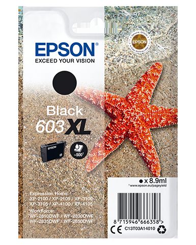 Epson 603XL - 8.9 ml - XL - nero - originale - blister - cartuccia d'inchiostro…