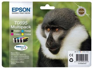 Epson T0895 Multipack - Confezione da 4 - nero, giallo, ciano, magenta - origin…