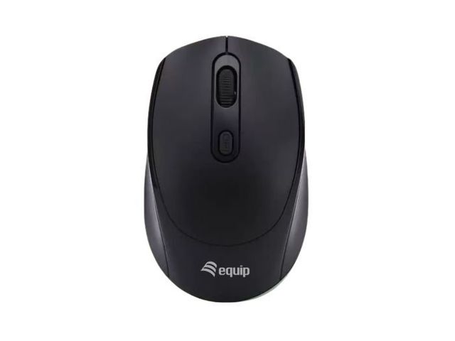 Equip 245122, Ambidestro, Ottico, RF Wireless, 1600 DPI, Nero