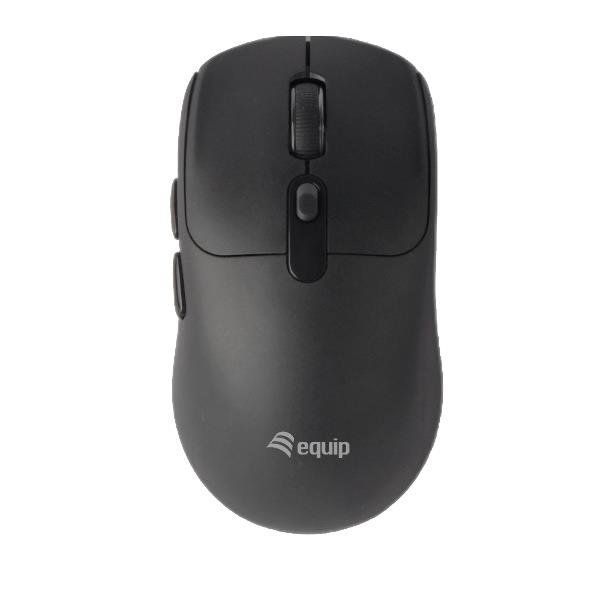 Equip 245123, Ambidestro, Ottico, RF senza fili + Bluetooth, 1600 DPI, Nero