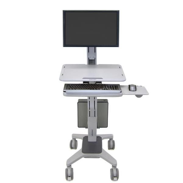 Ergotron WorkFit-C Single LD Sit-Stand Workstation - Carrello - per display LCD…