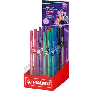 Espositore 16 pennarelli Stabilo Pen 68 KPop Demon Hunters in 5 colori con 5 di…