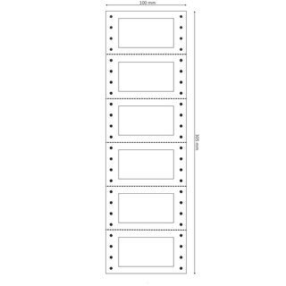 Etichette adesive a modulo continuo TT956 - in carta - corsia singola - permane…