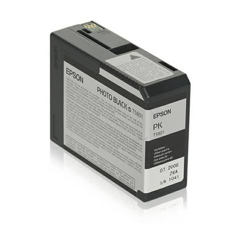 Epson T5801 - 80 ml - nero per foto - originale - cartuccia d'inchiostro - per …