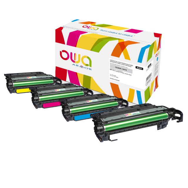 Armor - Toner Compatibile per HP Color LaserJet CP4025/4520/4525 - Magenta - CE…
