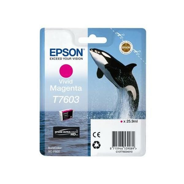 Epson T7603 - 25.9 ml - magenta Vivid - originale - blister - cartuccia d'inchi…