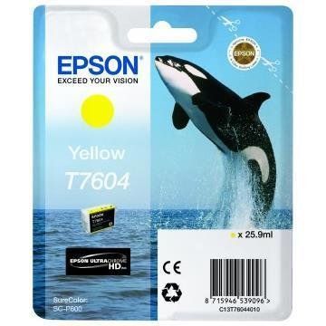Epson T7604 - 26 ml - giallo - originale - blister - cartuccia d'inchiostro - p…
