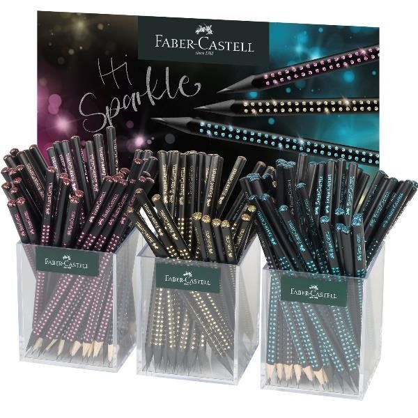 FABER CASTELL ESP 144 MAT. GRAFITE SPARKLE 3 COL.
