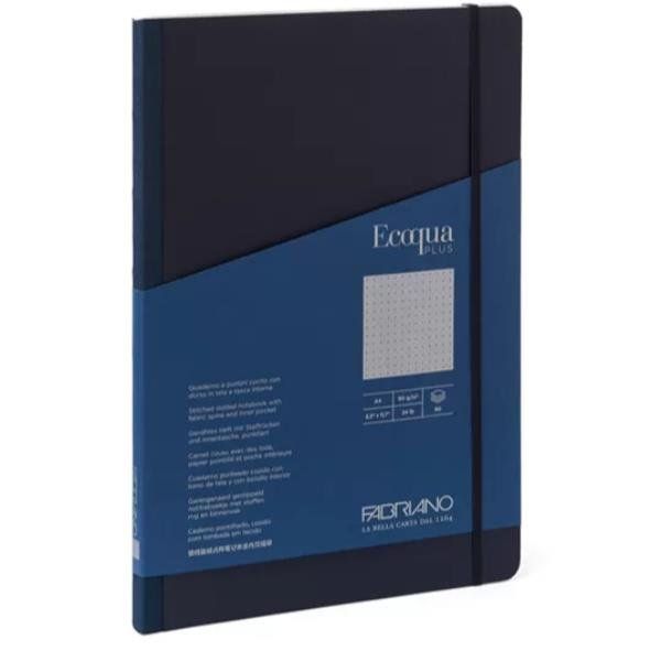 FABRIANO EQ PLUS FABRIC DARK BLUE LINES A4