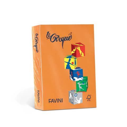 FAVINI Le Cirque forti - Arancione tropici - A3 (297 x 420 mm) - 160 g/m² - 250…