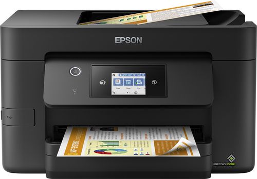 Epson WorkForce Pro WF-3820DWF - Stampante multifunzione - colore - ink-jet - A4/Legal (supporti) - fino a 21 ppm (stampa) - 250 fogli - 33.6 Kbps - USB 2.0, LAN, Wi-Fi(n), host USB