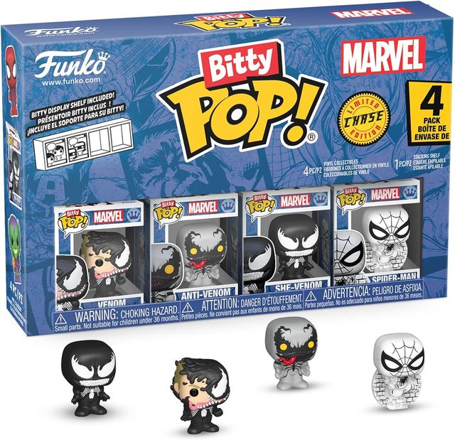 FUNKO POP BITTY POP MARVEL: SPIDER-MAN - VINYL FIGURE 85703 VENOM (4PK)