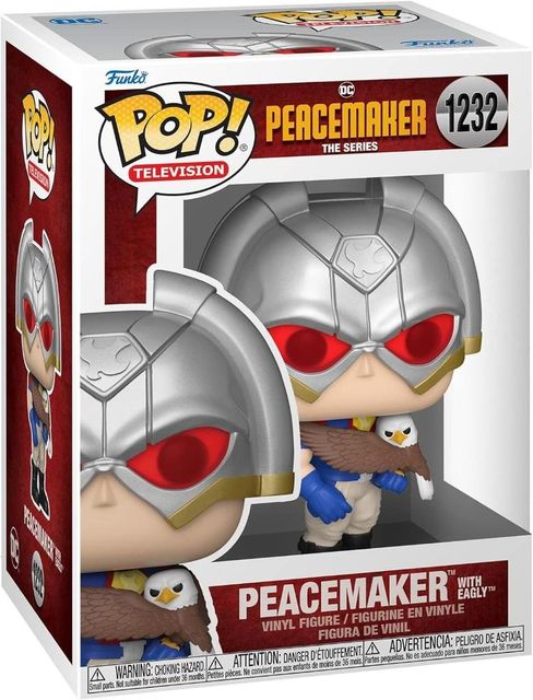 FUNKO POP DC COMICS: PEACEMAKER - VINYL FIGURE 1232 PEACEMAKER W/ EAGLY 9CM*