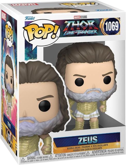FUNKO POP MARVEL - THOR: LOVE & THUNDER - VINYL FIGURE 1069 ZEUS 9CM*