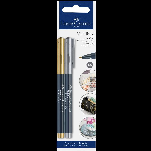 Faber-Castell Metallics - Marcatore - heart of gold, nothing else metals - inch…