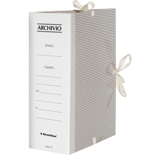 Faldone - lacci incollati - tela - 35 x 25 cm - dorso 12 cm - Starline