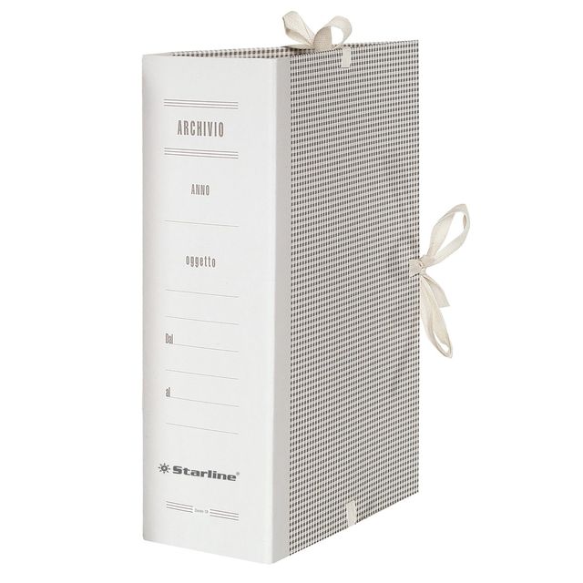 Faldone - lacci incollati - tela - 35 x 25 cm - dorso 18 cm - Starline