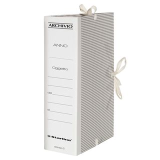 Faldone - lacci incollati - tela - 35 x 25 cm - dorso 5 cm - Starline