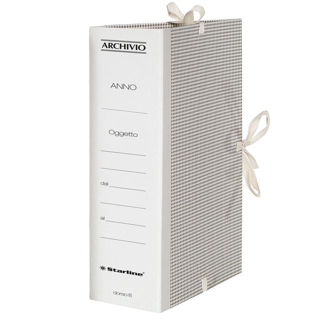 Faldone - lacci incollati - tela - 35 x 25 cm - dorso 8 cm - Starline