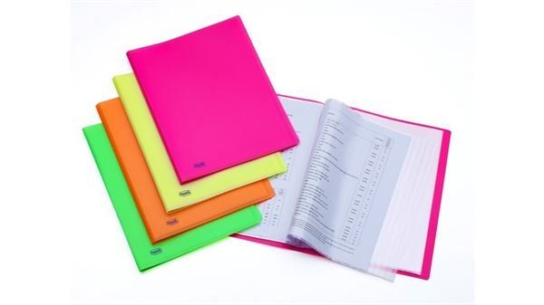 Favorit NEON - Porta listini - 60 compartimenti - per 220 x 300 mm - arancione …