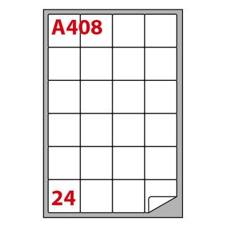 Etichette adesive A/408 - in carta - permanenti - 47,5 x 46,5 mm - 24 et/fg - 1…