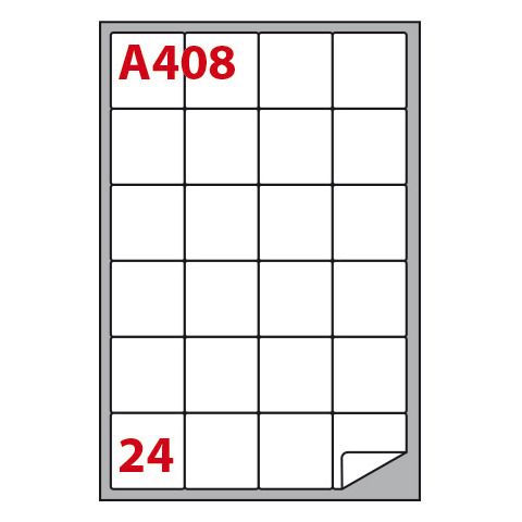 Etichette adesive A/408 - in carta - permanenti - 47,5 x 46,5 mm - 24 et/fg - 1…