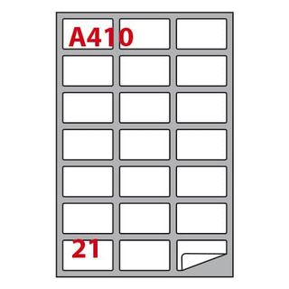 Etichette adesive A/410 - in carta - permanenti - 63,5 x 38,1 mm - 21 et/fg - 1…